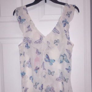 Candies Sheer Butterfly Blouse